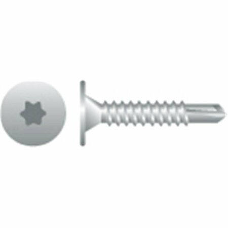 STRONG-POINT 10-16 x 0.75 in. Star Drive Wafer Head Screws Zinc Plated, 7PK W103T